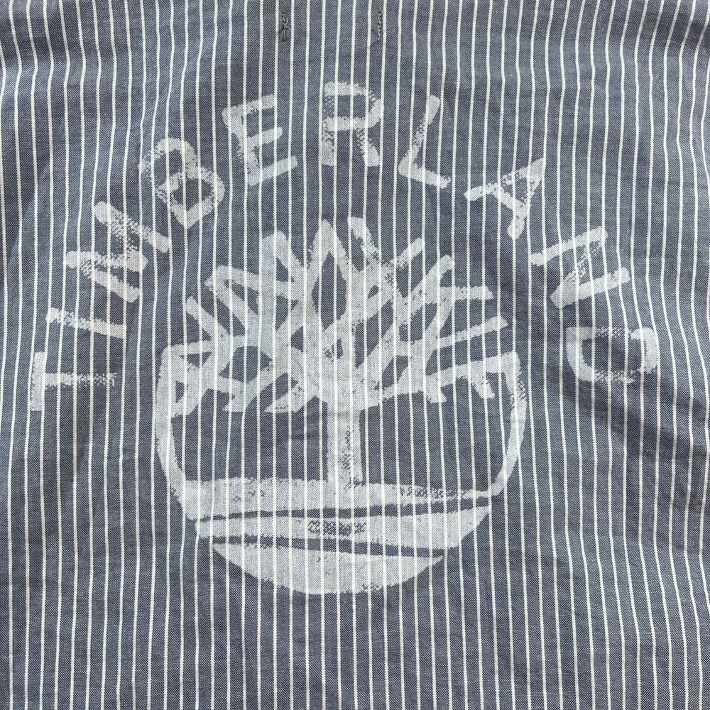 NWT Timberland Boys X-Large 18/20‎ Graphic Button Down Short Sleeve Gray Shirt